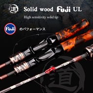 Fuji 1.38m/1.5m/1.68m/1.8m Lure Weight 2-8g Ul Ultra Light Rod Wood Handle Bait Casting/spinning Fis