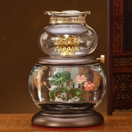 Windproof Buddha Lotus Butter Lamp Dimming Oil Lamp Lamp Buddha Lamp Buddha Front Lamp Household Bud