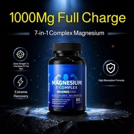 [7-in-1 Formula] Magnesium Capsules Energy Support Fatigue Relief Daily Wellness/Nutritional Magnesi