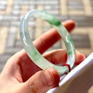 天然翡翠 緬甸翡翠 A玉 玉鐲 • 冰種白底青翡翠福鐲