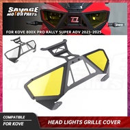 For KOVE 800X Rally 2025 Headlight Protector 800X Pro 800X Super Adv Motorcycle Headlamp Shield Guar