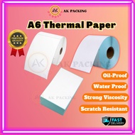 AKPACKING A6 Thermal Paper A6 Airway Bill Paper Awb 100mm x 150mm Roll Stack