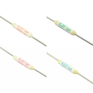 5pcs Thermal Fuse Links Axial Lead TF 102 115 127 139 Degree 1A 250V / 2A 125V / 3A 50V DC Temperatu