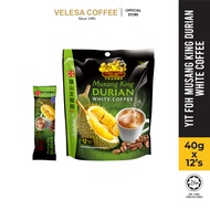 YIT FOH TENOM SABAH COFFEE - MUSANG KING DURIAN 4IN1 WHITE COFFEE ( 480g x 12's )