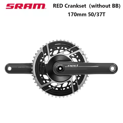 SRAM RED Crankset FC-RED-E1 2x12S Mountain Bike Crankset 170mm 50/37t 8-Bolt Direct Mount