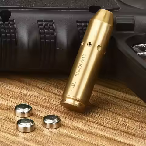 MidTen Rifle Scope Red Dot Laser Boresighter Fit 243 308WIN 7MM 08REM CAL Cartridge Bore Sighter Bra