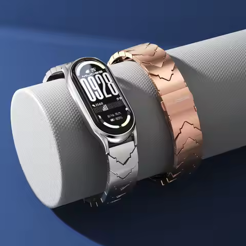 Mi Band 10 9 8 Strap Bracelet for Xiaomi Smart Band 10 Wristband Metal Screwless Stainless Steel Mi 
