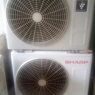 AC sharp second 1pk 85% perfect dan msh ori non inverter