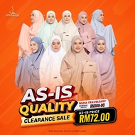[AS-IS QUALITY] NUHA TRAVELEASY SERIES by Telekung Hiqmah Telekung Travel Premium Cotton Micro Lembu