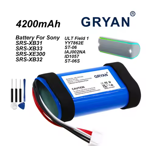 GRYAN 4200mAh Speaker Battery for Sony SRS-XB31 SRS-XB33 SRS-XE300 SRS-XB32 ULT Field 1 YY7862E ST-0
