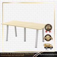 Rectangular Conference Office Table 6ft/8ft | Meja Mesyuarat | Meeting Table | Discussion Table