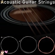 GSFMLO Folk Guitar Strings, Stainless Steel Copper Bronze Color Classical Acoustic Guitar Strings,  