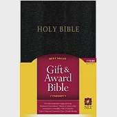 Holy Bible: New Living Translation, Gift &amp; Award Bible, Black, Imitation Leather