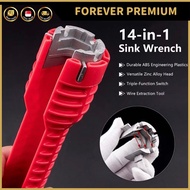 (FOREVER PREMIUM) 14 In 1 Sink Faucet Installer Wrench Plumbing Rep air Tool Handle Double Head Wren