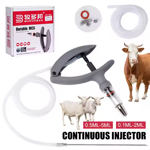 2ml/5ml Animal Continuous Syringe Veterinary Injection Vaccine Injection with Needle for livestock P