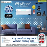 Samsung Windfree Air conditioner 1.0hp - 2.5hp Smart Control Wifi R32 Premuim Plus Inverter ((True Comfort WindFree))
