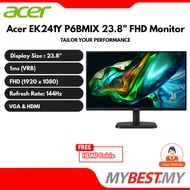 Acer EK241Y P6BMIX 23.8" IPS 144hz 1ms FHD Monitor (VGA/ HDMI/ AUXO) Build-in SPK