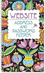 Mary Engelbreit Password and PIN Keeper - 94 Pages; 5 Inch x 8-1/2 inch, Softcover Spiral-Bound Webs