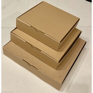 Dus corrugated tebal 25x25x5cm/dus pizza/dus hampers/dus kue (3pc)