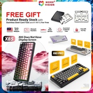 ATTACK SHARK X85 PRO Mechanical Keyboard TriMode USB Bluetooth Gaming HotSwap Full RGB Light Gasket 