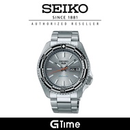 [Official Warranty] Seiko SRPK09K1 Men's Seiko 5 Sport New Rally Diver Automatic Silver Dial Stainless Steel Strap Watch