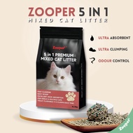 5 In 1 Zooper Premium Mixed Cat Litter Super Clumping Cat Litter