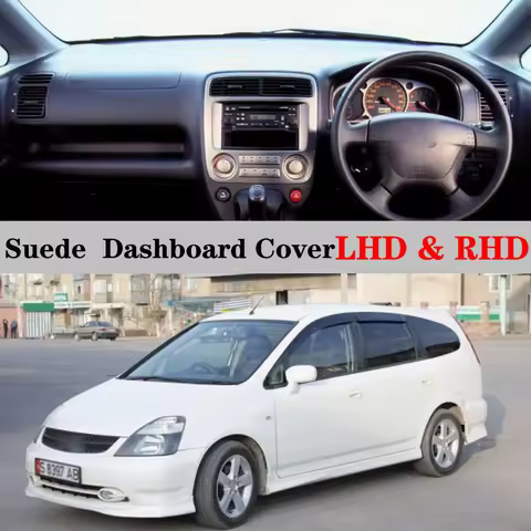 Suede Leather Dashmat Dashboard Cover Pad Dash Mat Carpet Car Accessories For Honda STREAM G1 RN1 RN