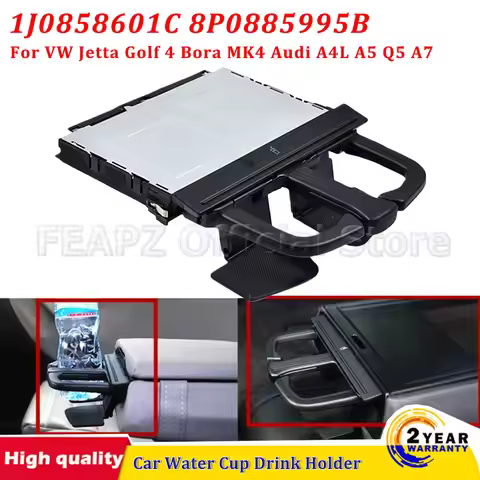 Car Water Cup Drink Holder Beverage Bottle Mount Stand For VW Jetta Golf 4 Bora MK4 Audi A4L A5 Q5 A