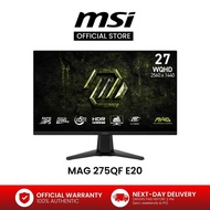 MSI MAG 275QF E20 – 27" QHD Rapid IPS 200Hz – 0.5ms – FreeSync Gaming Monitor
