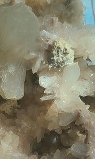 2件，蝴蝶結鈣沸石花環，粉色風水擺件，除味淨化環境