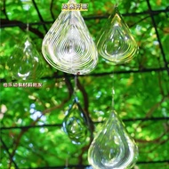 Mandala Wind Chimes Fuxing Park 3d Wind Turn Rotating Water Drop Pendant Outdoor Hanging Raindrops G