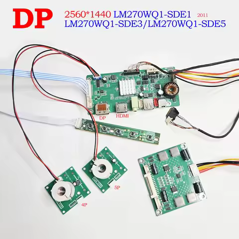 For iMac A1311 2560*1440 2K LCD Driver Board DP/HDMI/USB LM270WQ1-SDE3 LM270WQ1-SDE5 display with sp