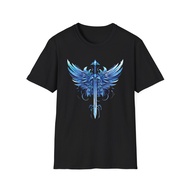 Sword With Wings T-Shirt, Angel Wings T-Shirt, Warrior Shirt, Sword T-Shirt