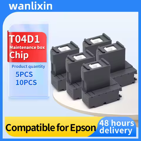 5PCS T04D1 Ink Maintenance Box For Epson L6171 L6270 L6490 M2140 M2170 M3100 M3140 M3170 L14150 L141