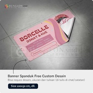 Print PRINT CUSTOM DESIGN DONUT & CAKE BANNER BANNER BANNER