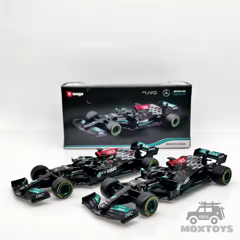 Bburago 1:43 F1 W12 E Performance 2021 #44 Lewis Hamilton /#77 Valtteri Bottas Diecast Car