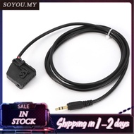 Soyoung 3.5mm AUX Input Adapter Cable MP3 Connector Fit for Benz Mercedes CLK SL SLK W168 W202 W203 W208