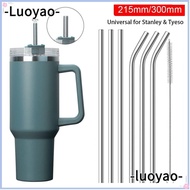 LUOYAO1 1Pcs Stainless Steel Straws, Straight Bent Silver Cup Straw, Drinking Reusable 6mm 8mm Replacement Straw for  30oz 40oz Tyeso Cup