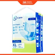 A-Care Adult Diapers Size XL 7's (100-155cm / 39-61 inches)