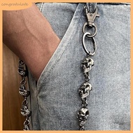 CONG Easy Clip On Hollowed Skull Pants Chain Wallet Chain For Quick Belt Attachment Women Men Hiphop