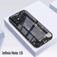 Softcase Glass Kaca Infinix Note 10 - J11- Casing Hp Infinix Note 10 - Pelindung hp Infinix Note 10