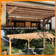largesize|  Stainless Steel Pergola Bracket Wooden Pergola Bracket Stainless Steel 45-degree Pergola