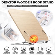 Stand Standing Holder Wooden Book Base Laptop Tab iPadtablet