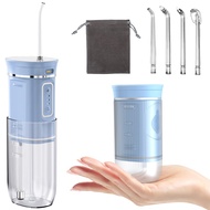 Portable Water Picks for Teeth Cleaning Cordless - Mini Travel Water Dental Flosser with Tempered Mi