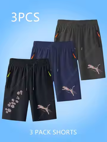 3 Pack Shorts Men's High quality Shorts Aesthetic Gym Quick Dry Workout Jogging Shorts Designer Clot