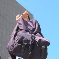 PRADA Nylon Backpack in purple-blue 尼龍背包 日本中古