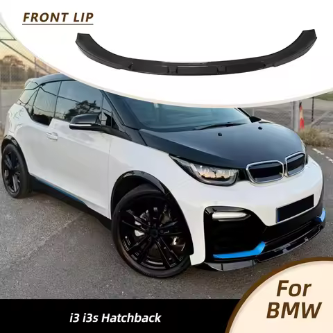 Carbon Fiber Car Front Bumper Lip Spoiler for BMW i3 I01 Hatchback I3 2018 - 2020 Front Bumper Lip C