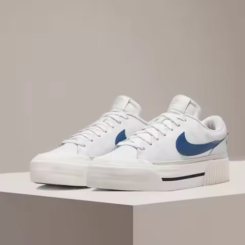 Nike Court Legacy Lift Elevated Sole Design Comfortable Anti-Slip Cushioned Durable Athletic Shoes D