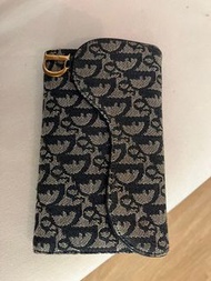 Dior SADDLE FLAP COMPACT ZIPPED CARD HOLDER翻蓋小型拉鏈卡片套