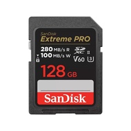 SanDisk Extreme PRO UHS-II SD Card 64GB 128GB 256GB 280MB/s U3 V60 4K 6K Memory Card Camera SDSDXEP